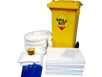 125 Litre Oil and Fuel Only Spill Kit in Wheeled Bin