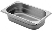 1/4 Gastronorm 100mm Deep stainless steel food containers and pan