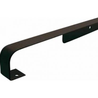 kitchen worktop butt joint, square q3 profile, 40mm high, black 3mm radius