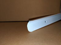 kitchen worktop corner joint, 30mm high, white double bull nose