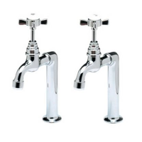 paini bibcock taps with crosshead levers chrome