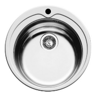 pyramis kiba round bowl sink with tap hole