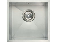 Stainless steel undermount single bowl, 370 x 430 mm
