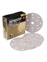 Indasa Rhynogrip HT Line Aluminium Oxide Self-Grip Discs 150mm 15 Hole  - Pack of 50