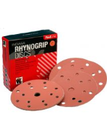 Indasa Rhynogrip Redline Aluminium Oxide Self-Grip Discs 150mm 15 Hole  - Pack of 50