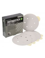 Indasa Rhynostick Whiteline Aluminium Oxide Self-Adhesive Discs 150mm 6 Hole  - Pack of 100