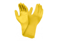 6 Pairs Ansell Marigold G12Y Yellow Latex Household Gloves Medium