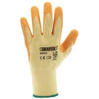 Draper Orange Heavy Duty Latex Coated Work Gloves - Large 82721