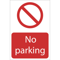 Draper 'No Parking' Prohibition Sign 72198