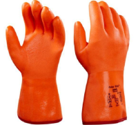 Ansell 23-700 Polar Grip PVC Coated Heavy Duty Winter Lined Warm Outdoors Work Gloves