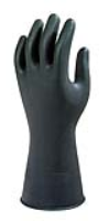 6 Pairs Marigold G17K Black Latex Chemical Resistant Gloves Small