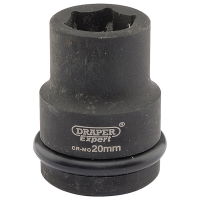 Draper Expert 20mm 3/4" Square Drive Hi-Torq? 6 Point Impact Socket 05001