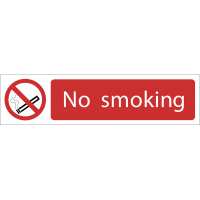 Draper 'No Smoking' Prohibition Sign 73159