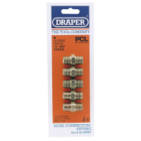 Draper Pack of 5 1/4" BSP Tapered Double Union 63357