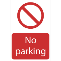 Draper 'No Parking' Prohibition Sign 72935