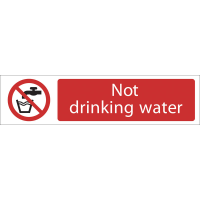 Draper 'Not Drinking Water' Prohibition Sign 73160