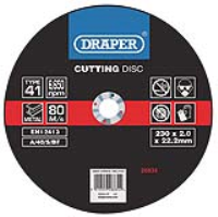 Draper Flat Metal Cutting Discs (115 X 2 X 22.2mm)