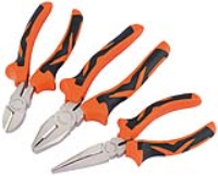 Draper Soft Grip Pliers Set (Orange) (3 Piece)