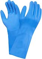 6 Pairs Ansell 37-501 Blue Nitrile Chemical Resistant Gloves XL