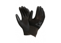 6 Pairs Ansell 48-121 Sensilite Black PU Gloves Large