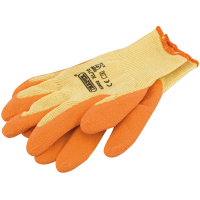 Draper Orange Heavy Duty Latex Coated Work Gloves - Extra Large 82602