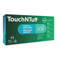 Ansell 92-600 TouchNTuff Green Nitrile PF Disposable Gloves 