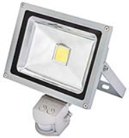Draper Expert 20w Cob Led Wall Mounted Flood Light With Passive Infra-Red Detector