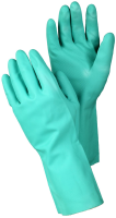 Ansell 37-200 Green Nitrile Light Reusable Food Contact Rubber Gloves Ultra Grip
