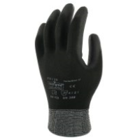 6 Pairs Marigold  PX120 Black PU Palm Gloves XS