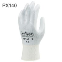 6 Pairs Marigold PX140 White PU Coated Gloves Small