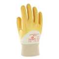 6 Pairs Marigold N210 Nitrotough Nitrile Gloves White / Yellow Medium