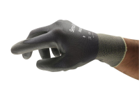 6 Pairs Ansell Sensilite 48-102 Grey PU Gloves Large