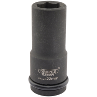 Draper Expert 22mm 3/4" Square Drive Hi-Torq? 6 Point Deep Impact Socket 05054