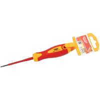 Draper Expert 2.5mm x 75mm Fully Insulated Plain Slot Screwdriver. (Display Packed) 07473