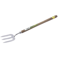 Draper Stainless Steel Weeding Fork with Intermediate Length Ash Handle 20636
