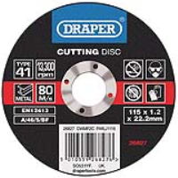 Draper Flat Metal Cutting Discs (115 X 1.2 X 22.2mm)