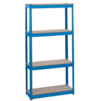 Draper Steel Shelving Unit - Four Shelves (L760 x W300 x H1520mm) 21658