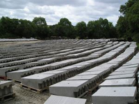 Precast Concrete Wedge Shaped Blocks