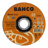 BAHCO 391-T41-IM Abrasive High-Performance Cutting Discs for General Purpose Inox & Metal