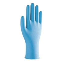 Dermagrip Powder Free Blue Nitrile Gloves Medium 200