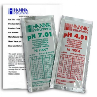pH Combination Buffer Solution Kit 4.01 & 7.01 5 x 5 20ml sachets with certificate