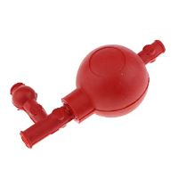 Pipette Bulb Rubber 10ml Red