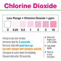Chlorine Dioxide Test Strips 0-10ppm vial of 50