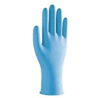 Dermagrip Powder Free Blue Nitrile Gloves Small 200