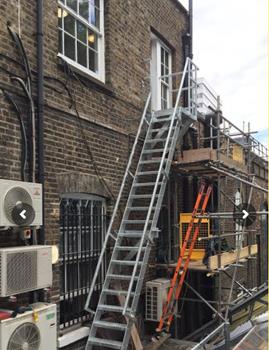 Renovated Fire Escape Ladders