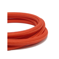 Bright Red Fabric Cable | 3 Core Fabric Flex