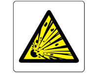 Explosive 1.1 D Hazard Warning Diamond Sign