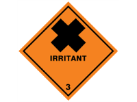 Irritant 3 Hazard Warning Diamond Sign
