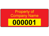 Property Of Write And Seal Labels.