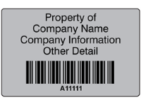 Scanmark Barcode Label (Text On Colour), 38Mm X 76Mm